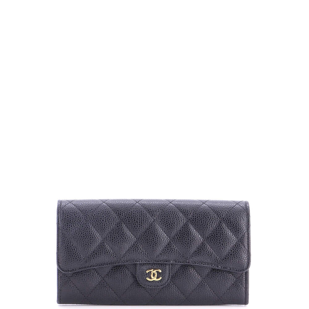 Chanel Long CC Gusset Classic Flap Wallet